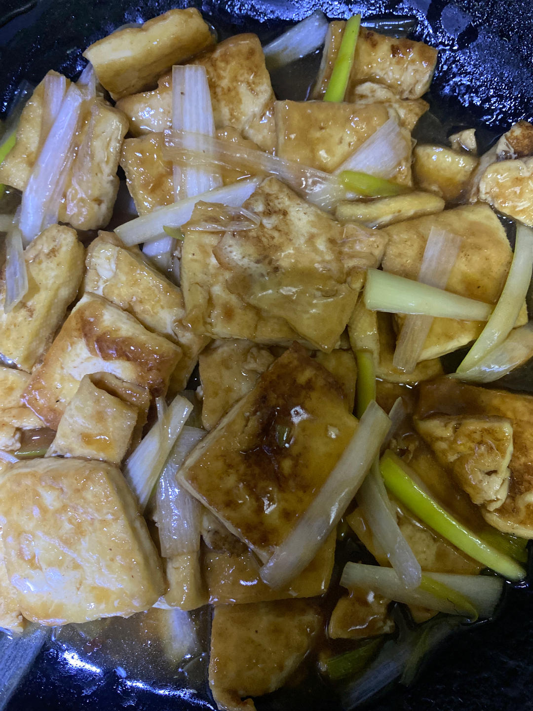 葱烧豆腐