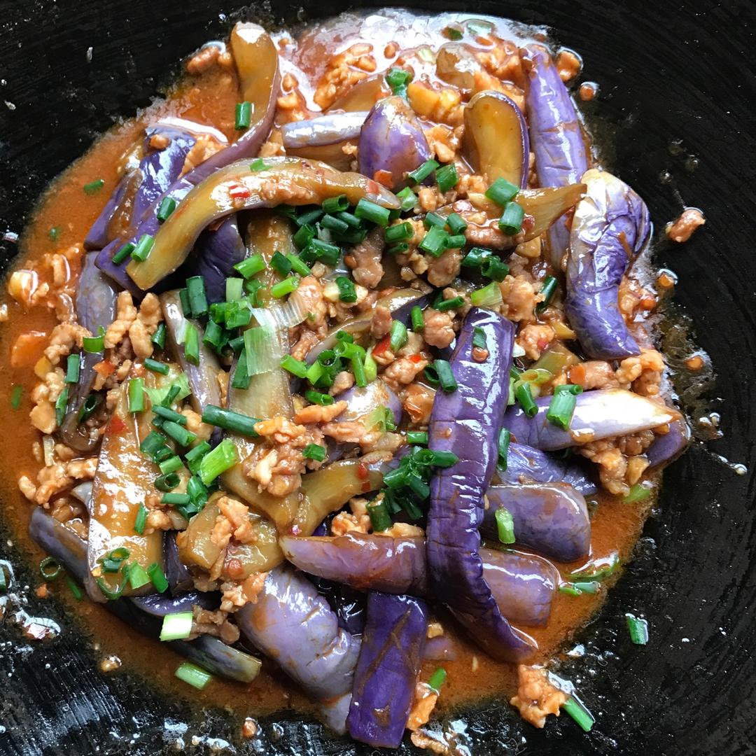 红烧肉沫茄子