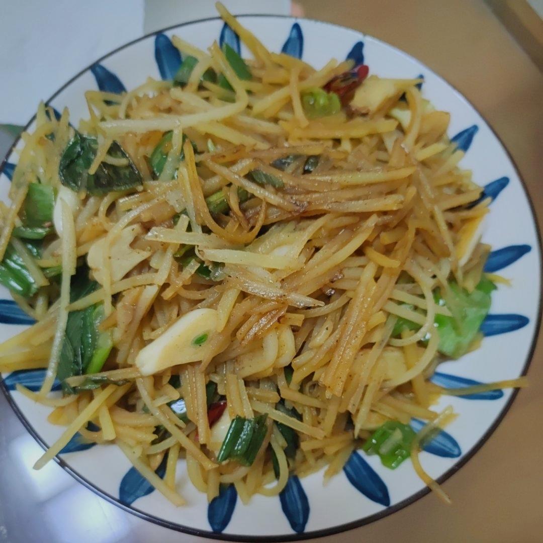 自存记录 快手酸辣土豆丝 微辣