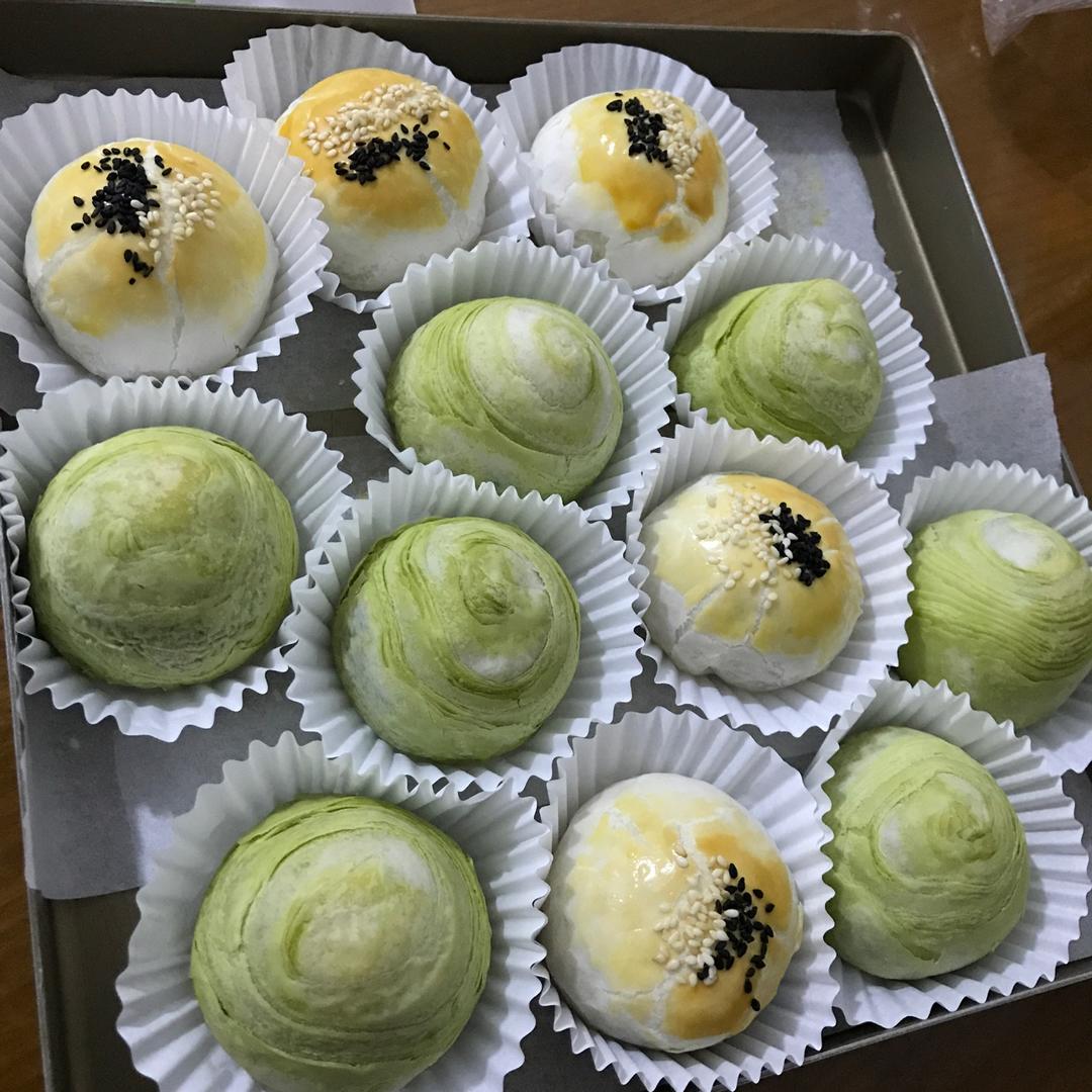 做好吃又好看的蛋黄酥（抹茶/紫薯/原味，多图，更多文字，知识帖）
