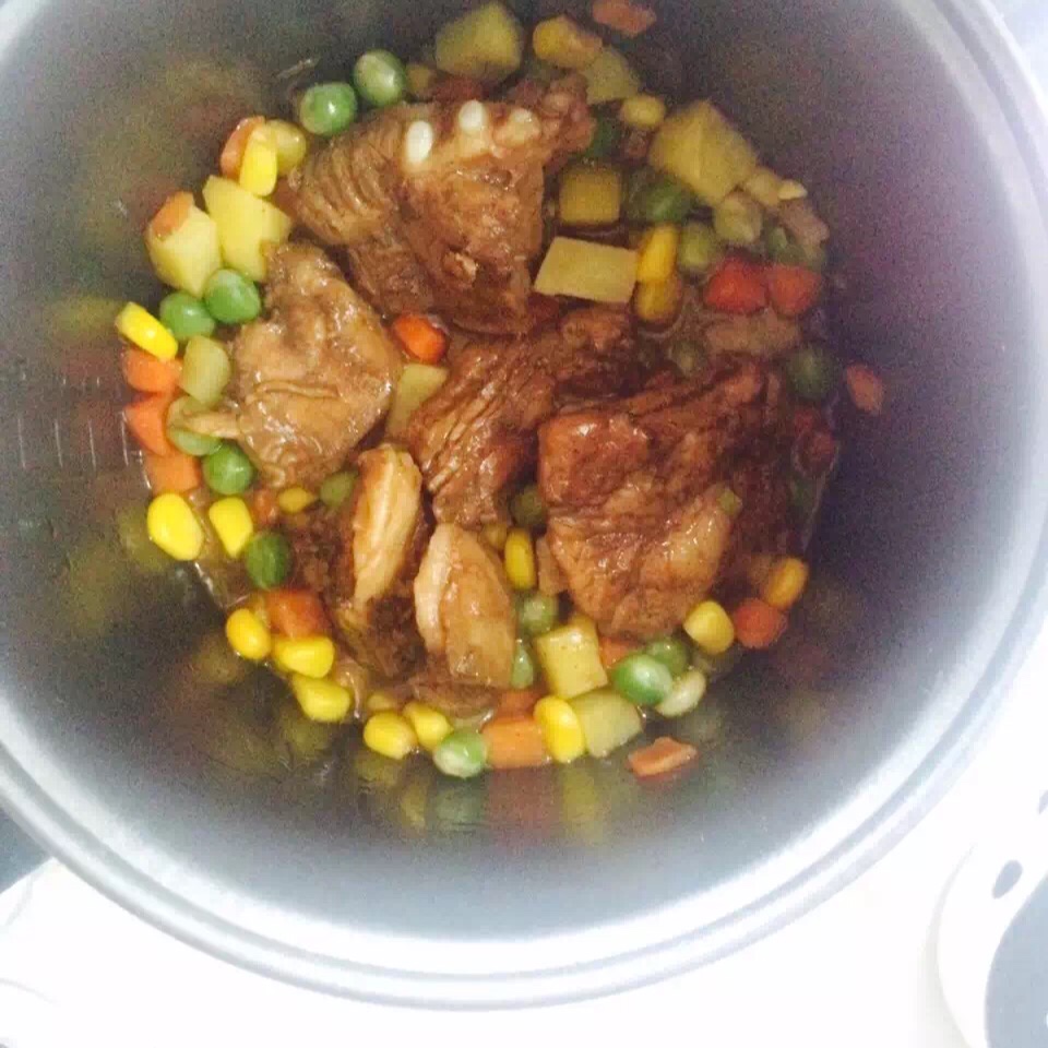 电饭锅版排骨焖饭