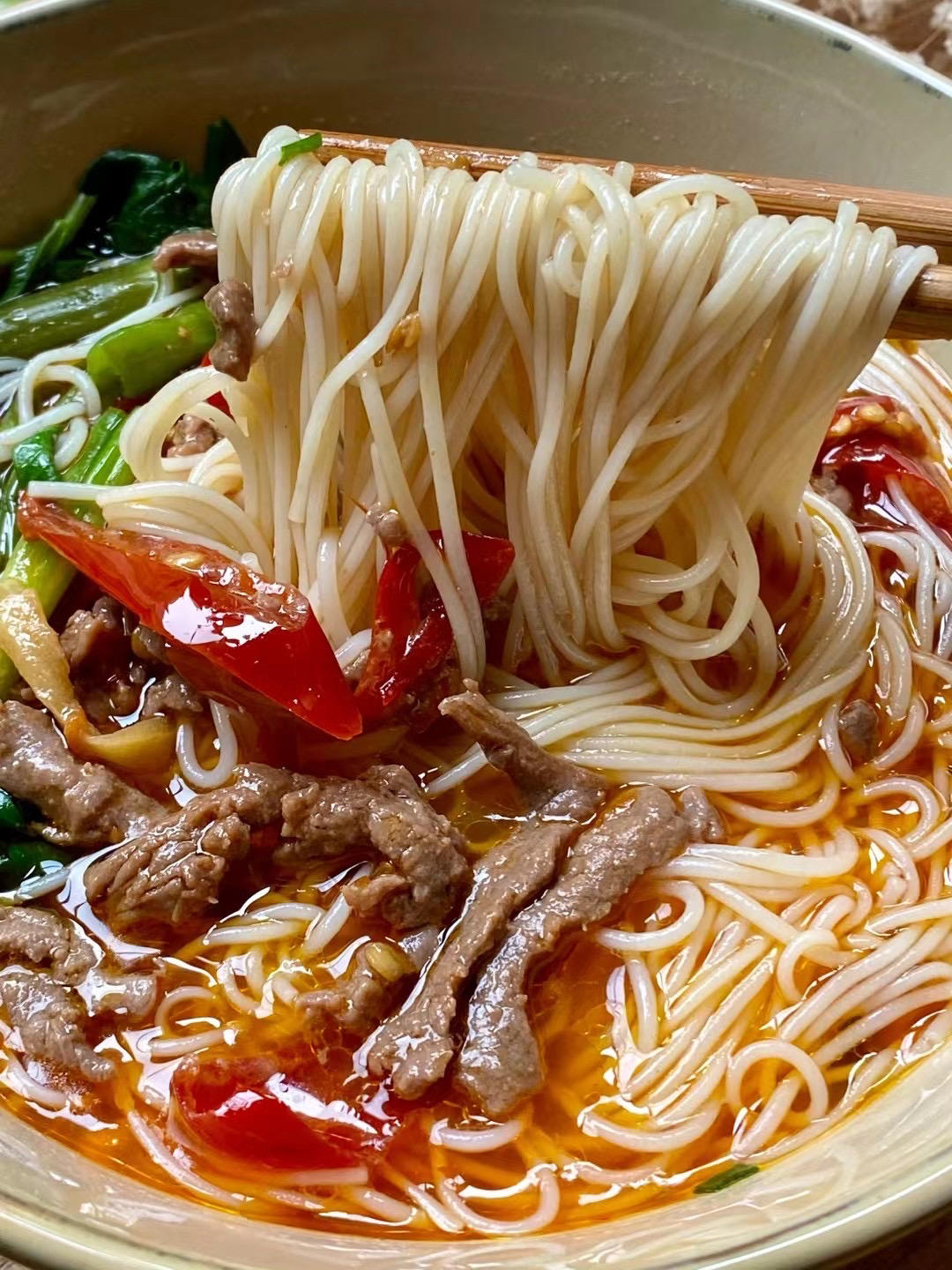 泡椒牛柳（泡椒牛肉丝）米粉