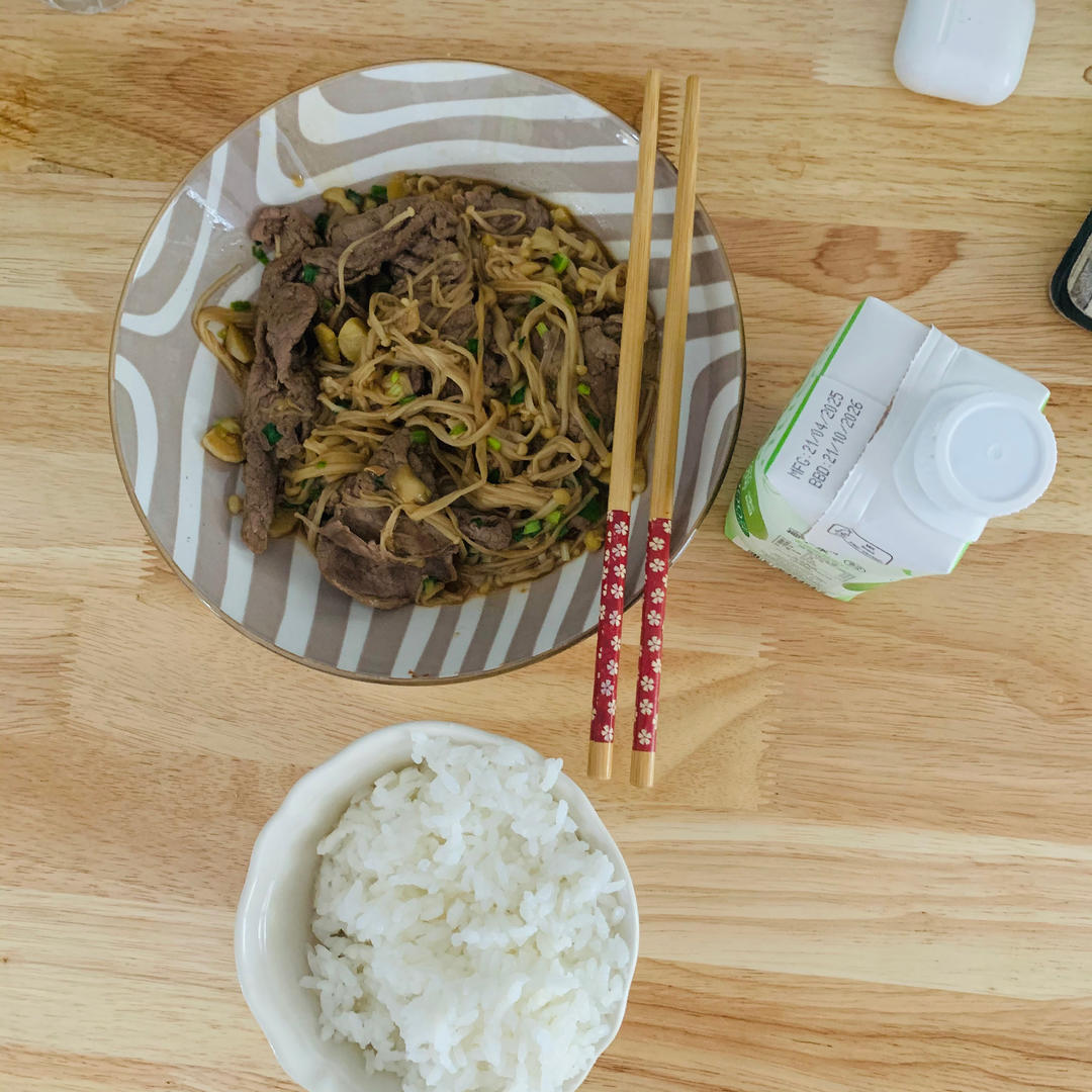 懒人版日式金针菇肥牛