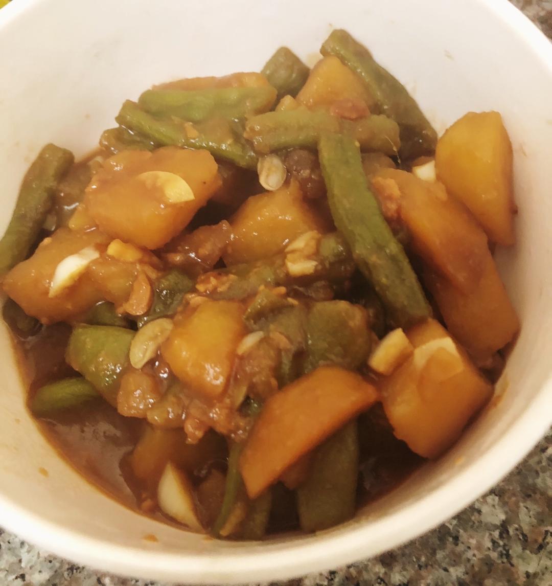 土豆炖豆角