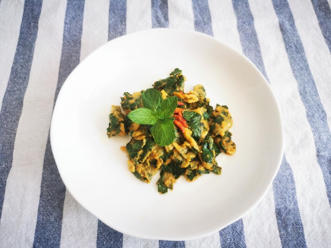 薄荷炒蛋｜超级快手菜