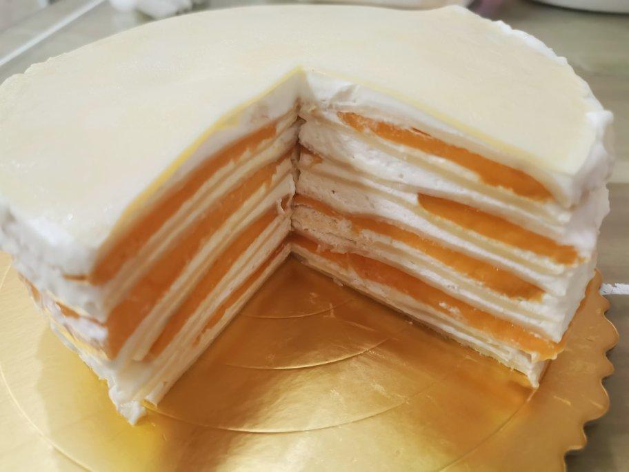 芒果千层蛋糕，100%成功告别煎皮无能