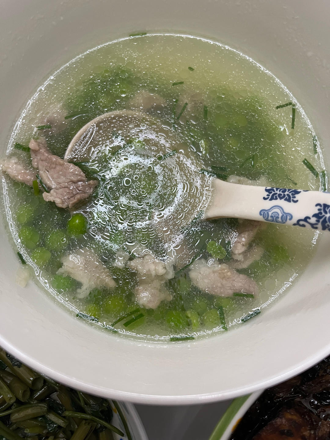 豌豆肉末汤