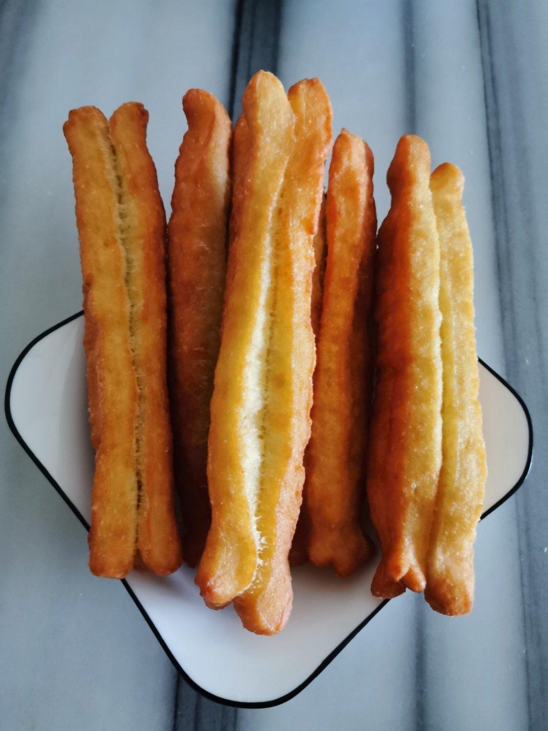 快手早餐～自制油条（酵母版，不含泡打粉、膨松剂）