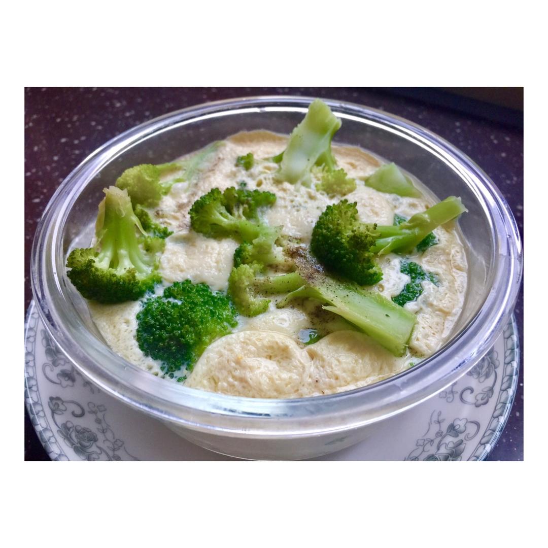 五分钟鸡蛋豆腐羹（附盒装豆腐脱模大法！）