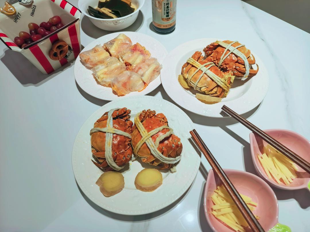 清蒸大闸蟹：附姜醋汁做法