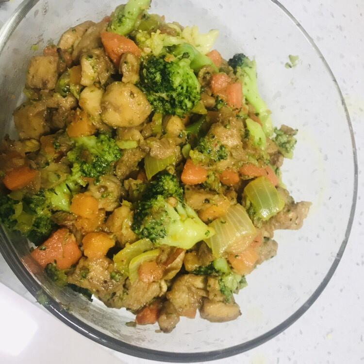 （无油)鸡胸西兰花