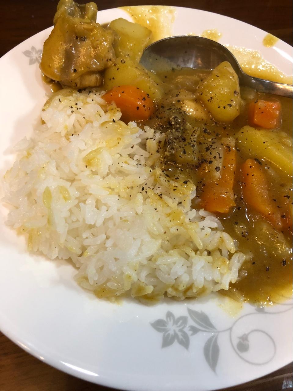 媲美餐厅的盖浇饭--【咖喱鸡盖浇饭】