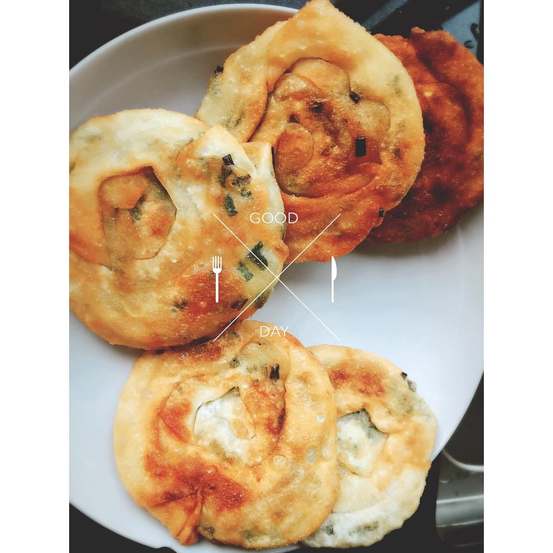 饺子皮葱油饼