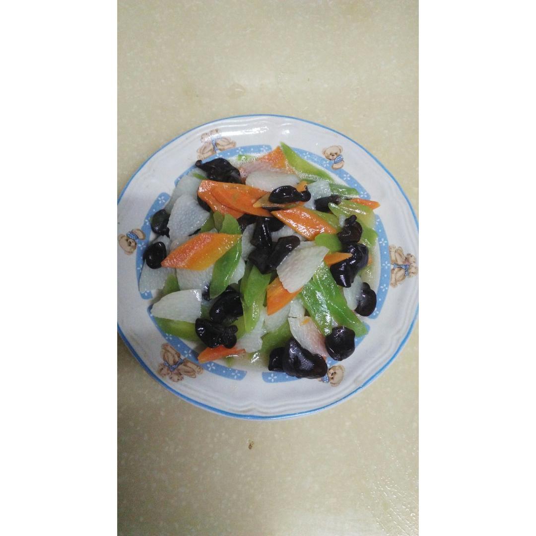 山药木耳炒青笋