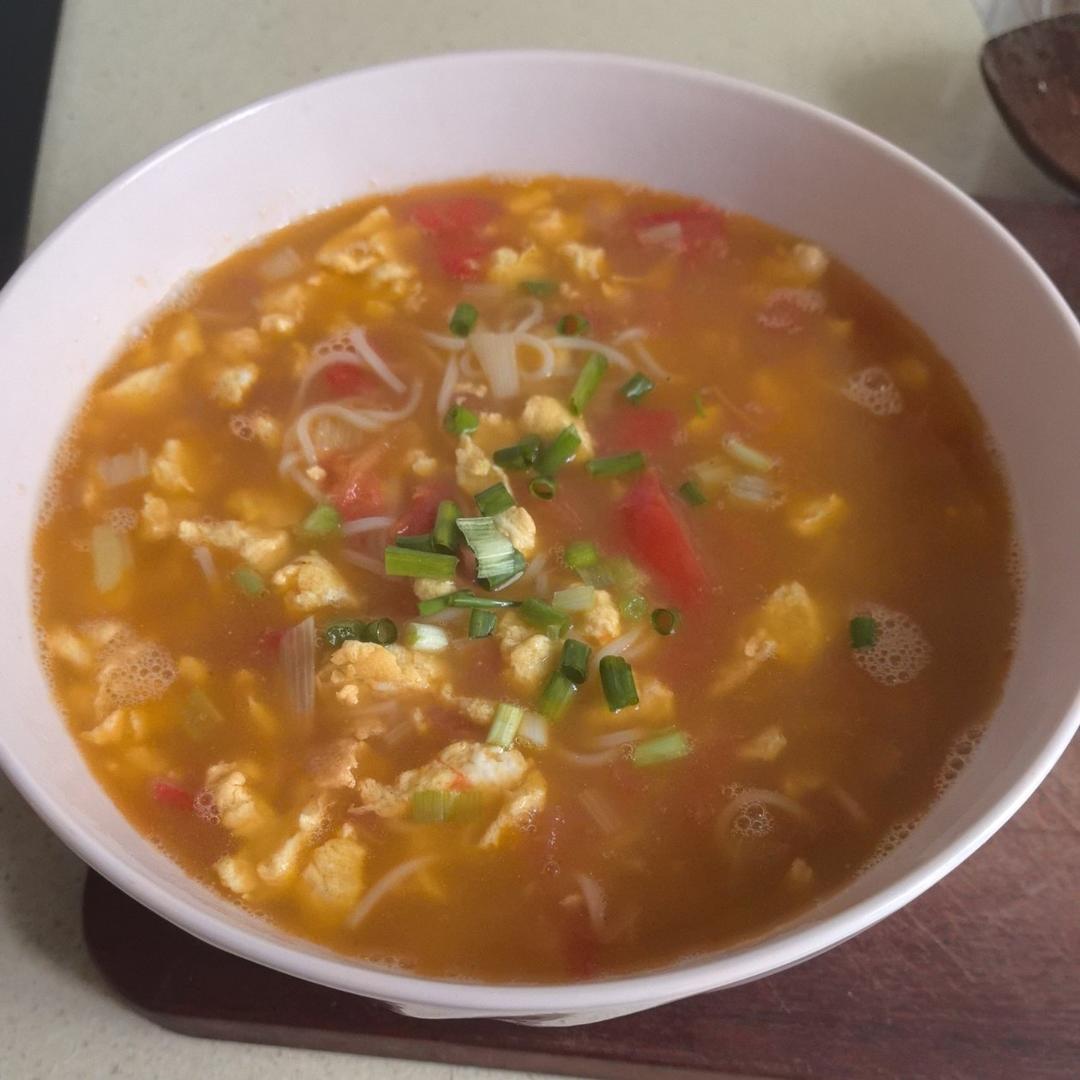 汤都要喝光的西红柿鸡蛋面