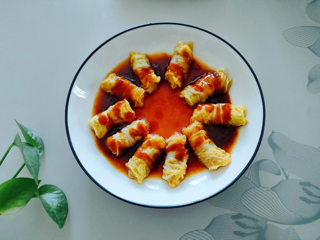 翡玉白菜卷｜一口爆汁 超级鲜美