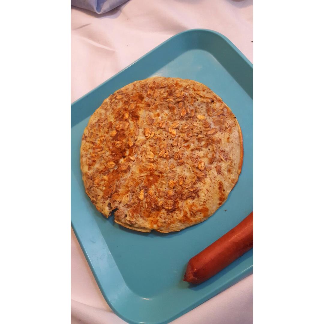 懒人早餐之牛奶鸡蛋燕麦饼