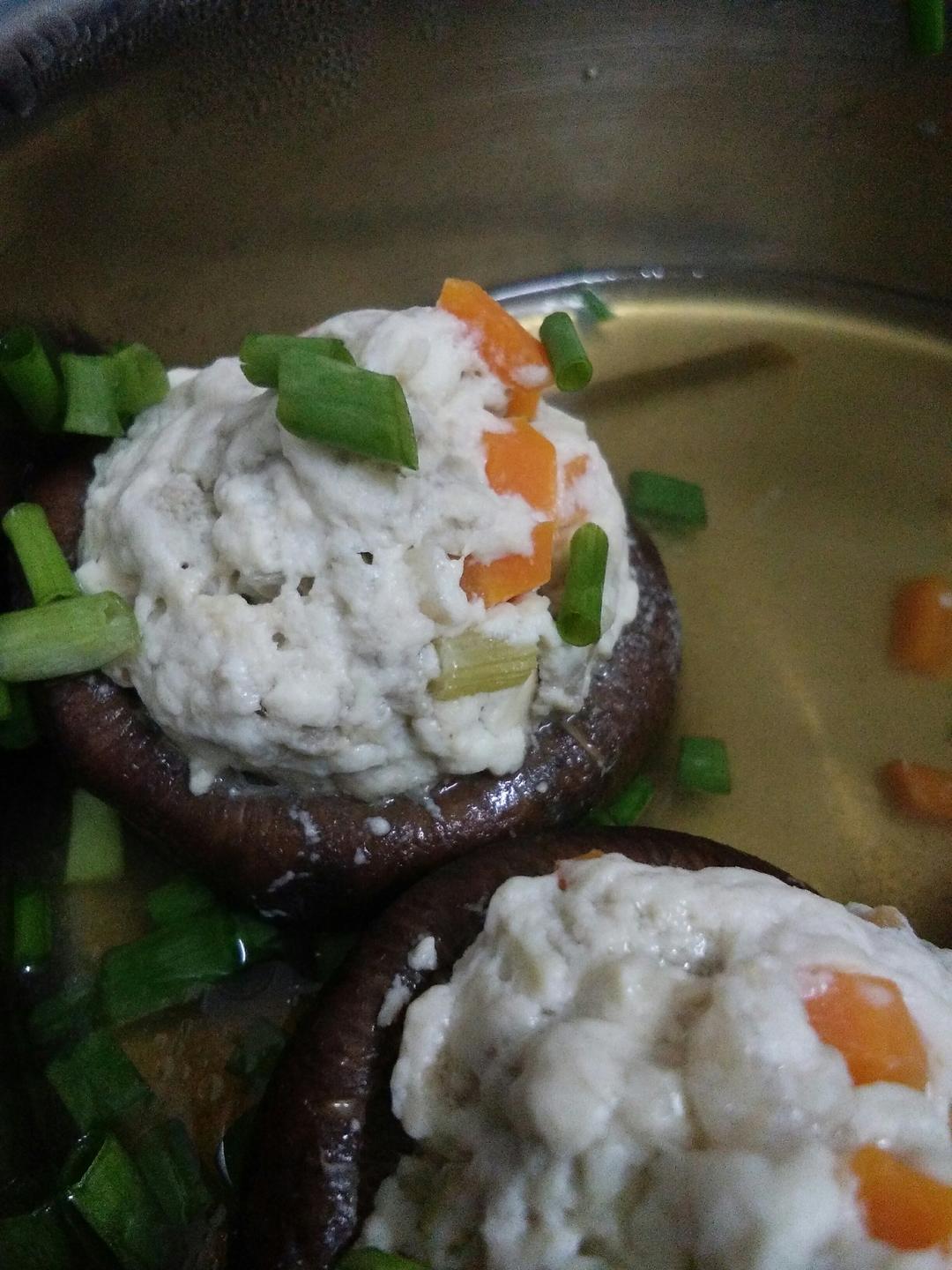 豆腐肉末酿香菇