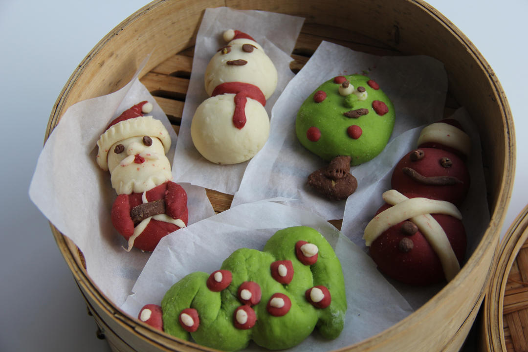 卡通馒头（圣诞系列）--原创