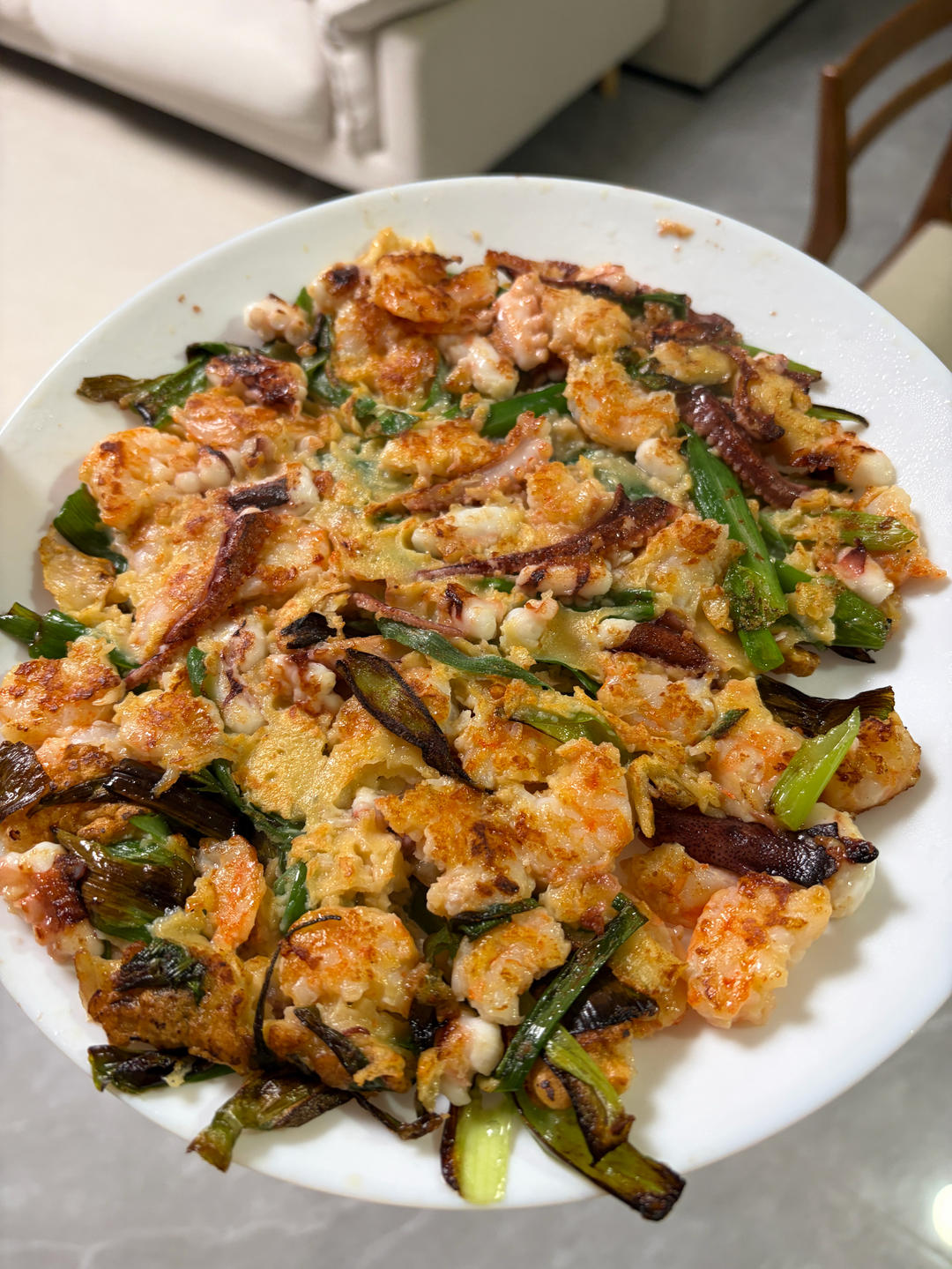 可甜可盐的韩式海鲜葱饼