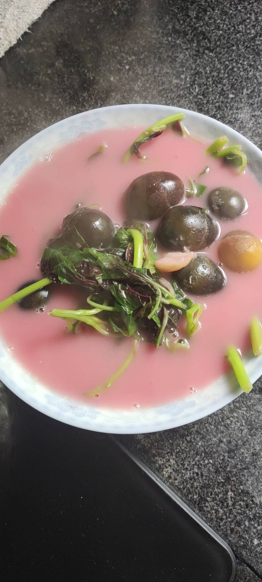 皮蛋煮苋菜