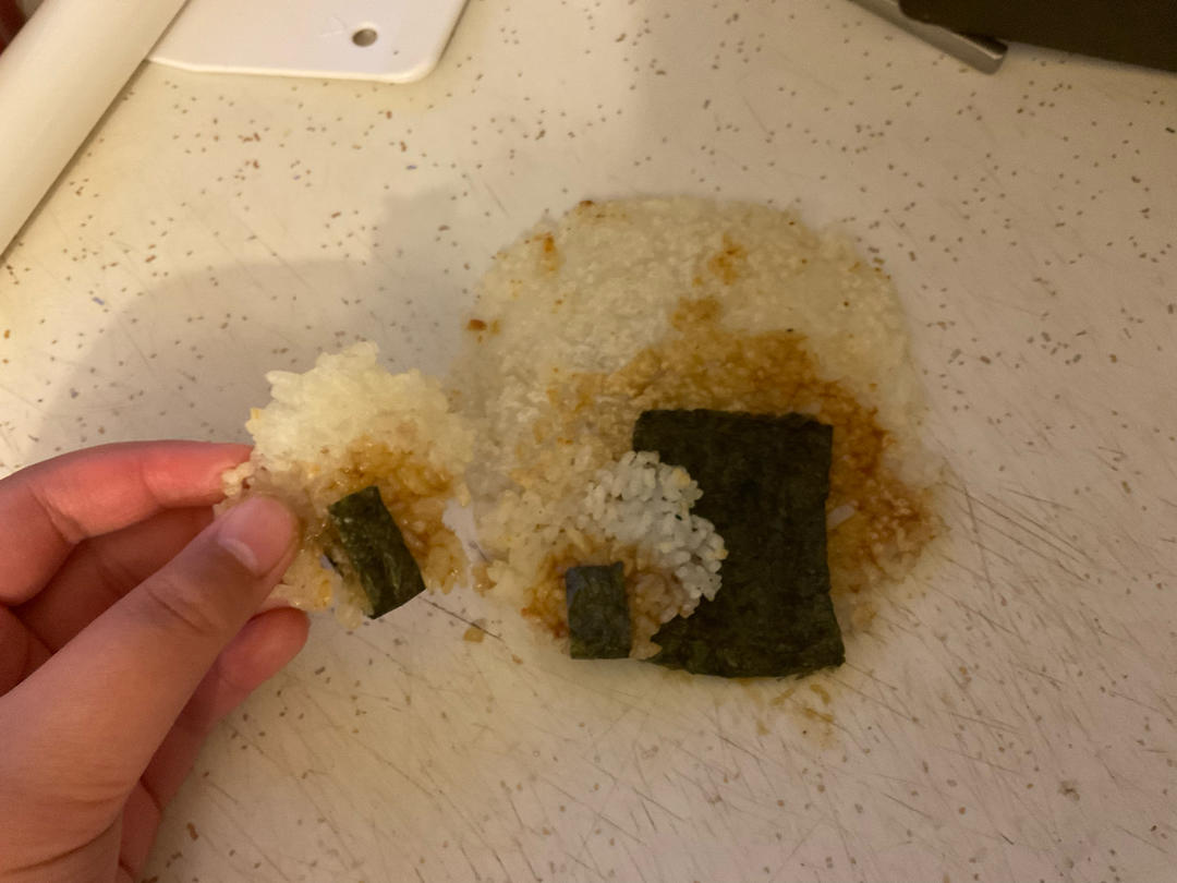 巨巨香❗️剩米饭的天花板吃法❗️照烧海苔米饼