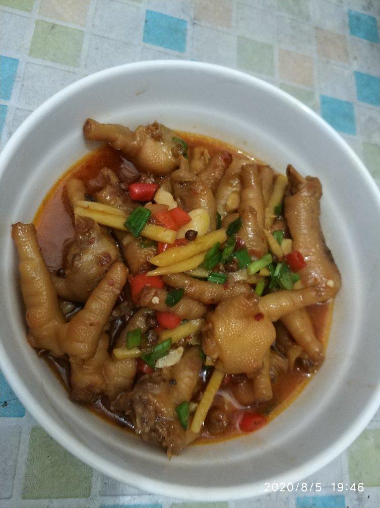 香辣烧鸡爪