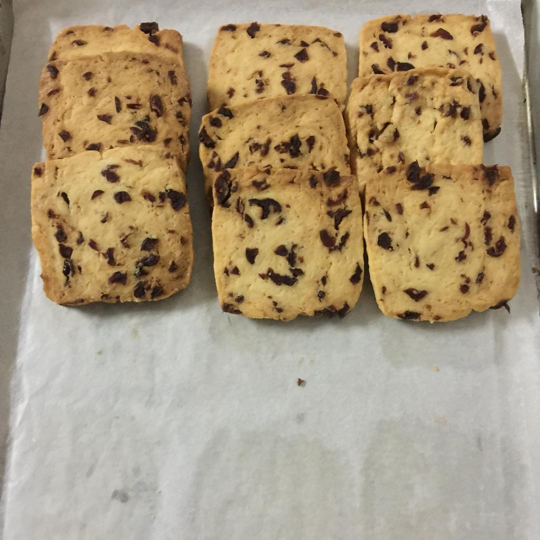 低糖少油版蔓越莓饼干