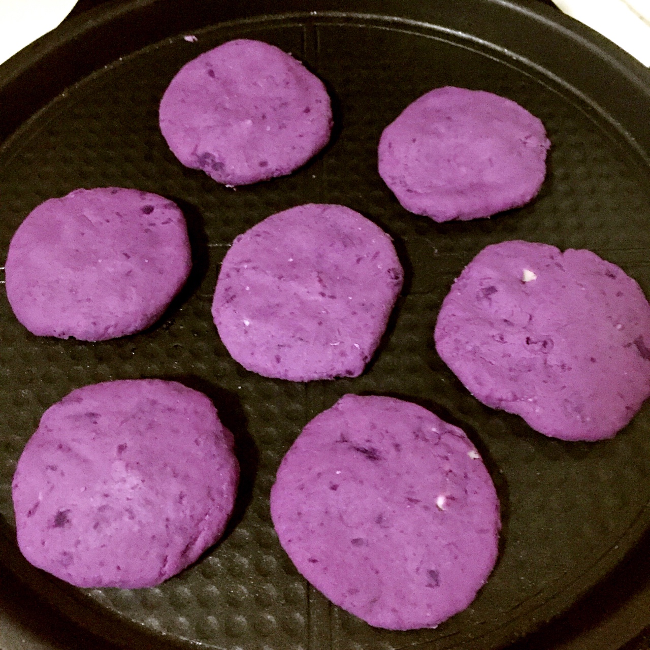 超简超好吃-紫薯奶酪糯米饼的做法 步骤5