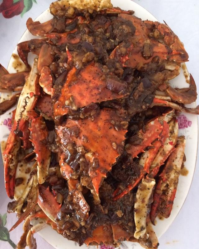 新加坡风味黑胡椒炒蟹