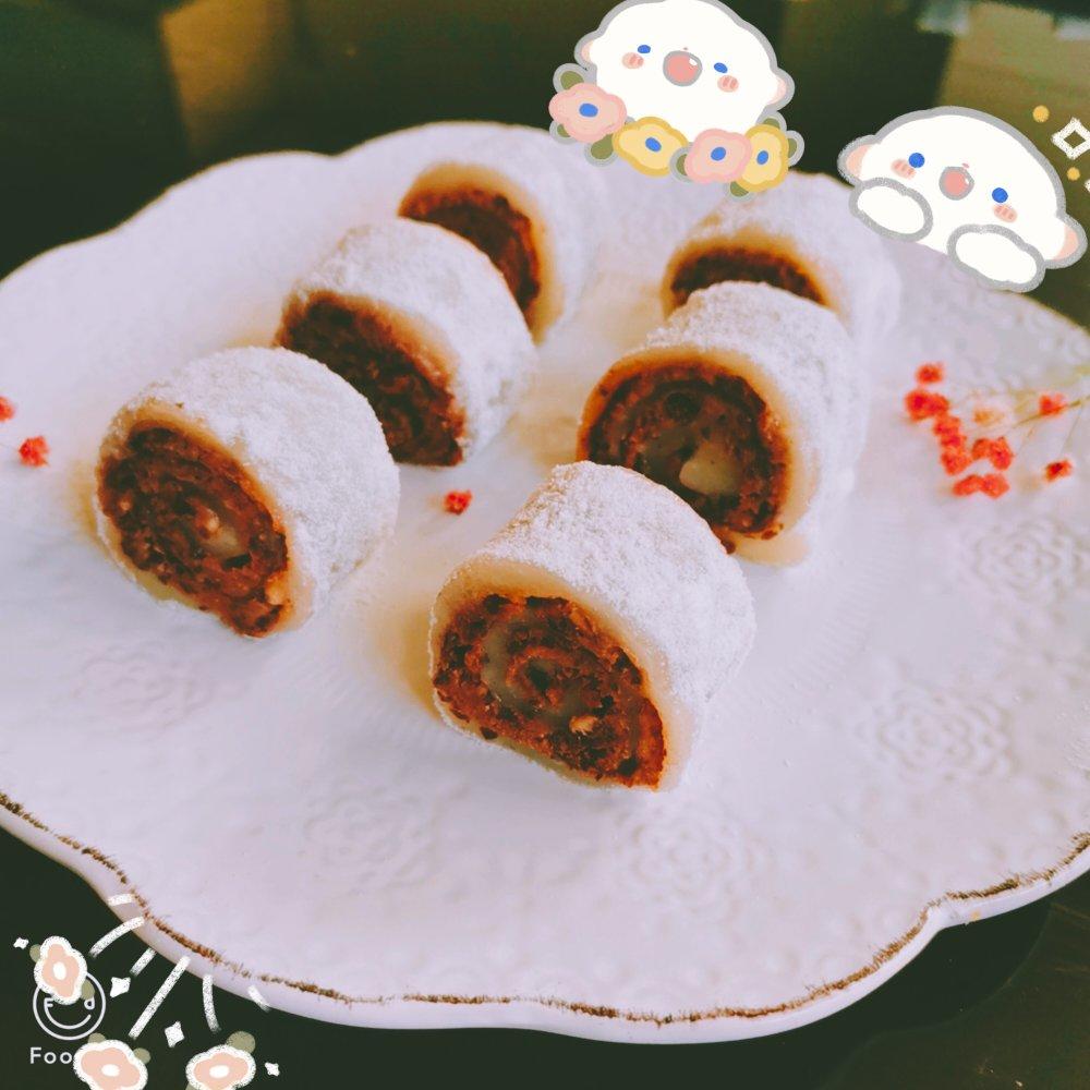 零失败！巨好吃的椰蓉豆沙糯米卷！