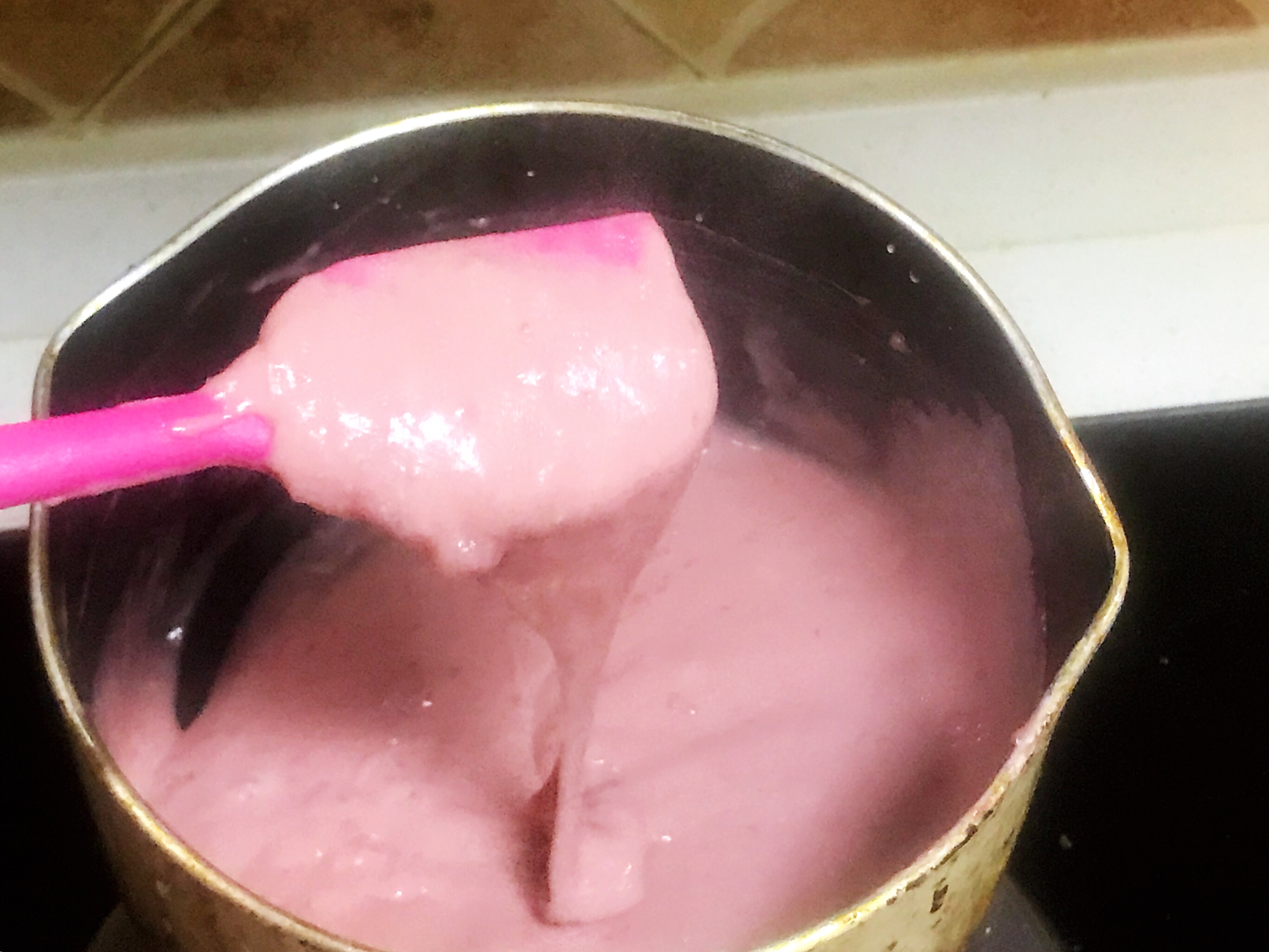 草莓味的粉色小方的做法 步骤5