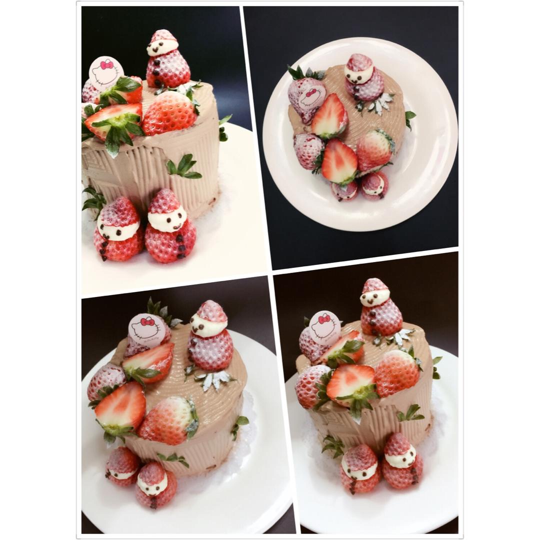 巧克力漩涡树桩蛋糕