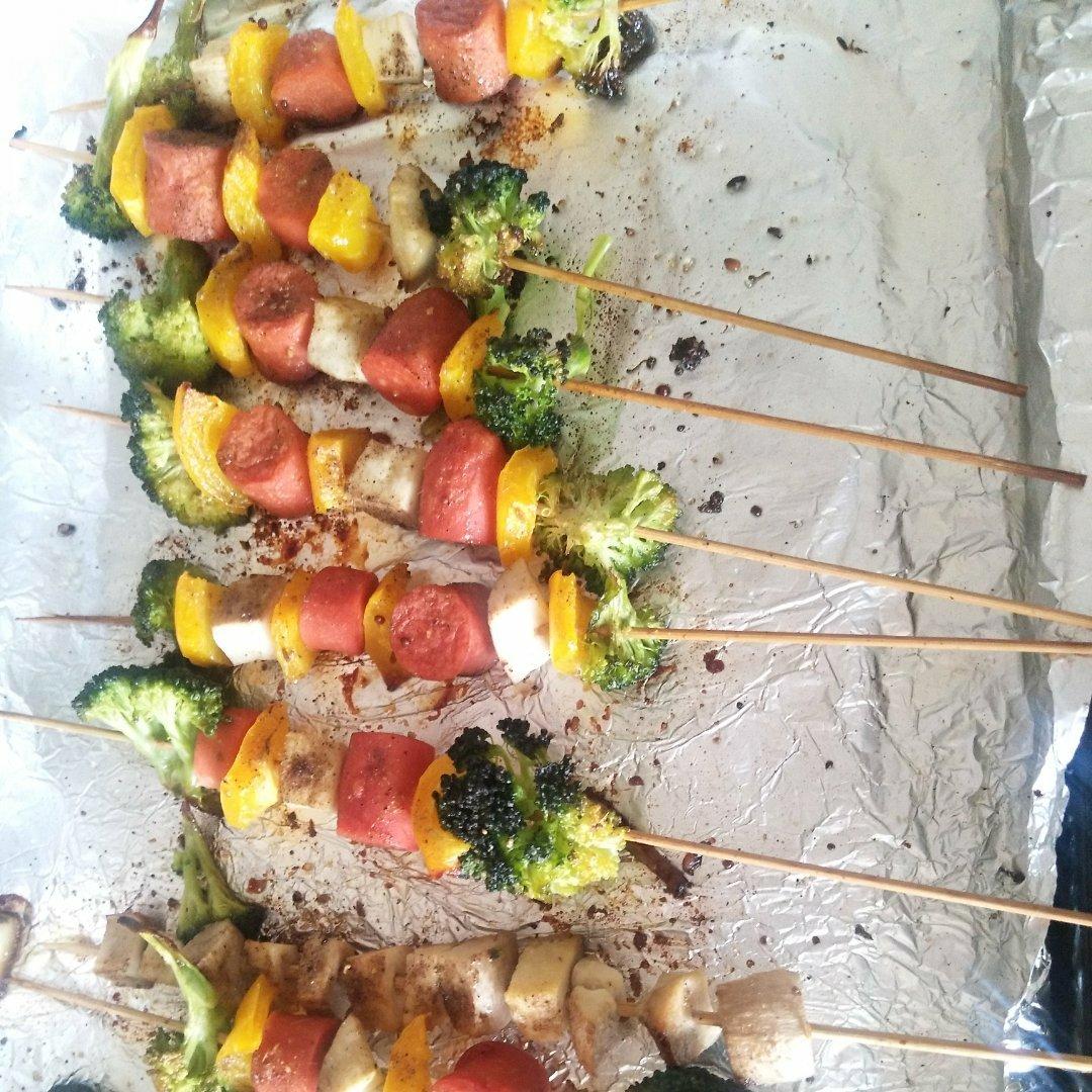 减脂必备‼️好吃不胖的黑椒时蔬烤素香肠｜弹性素食