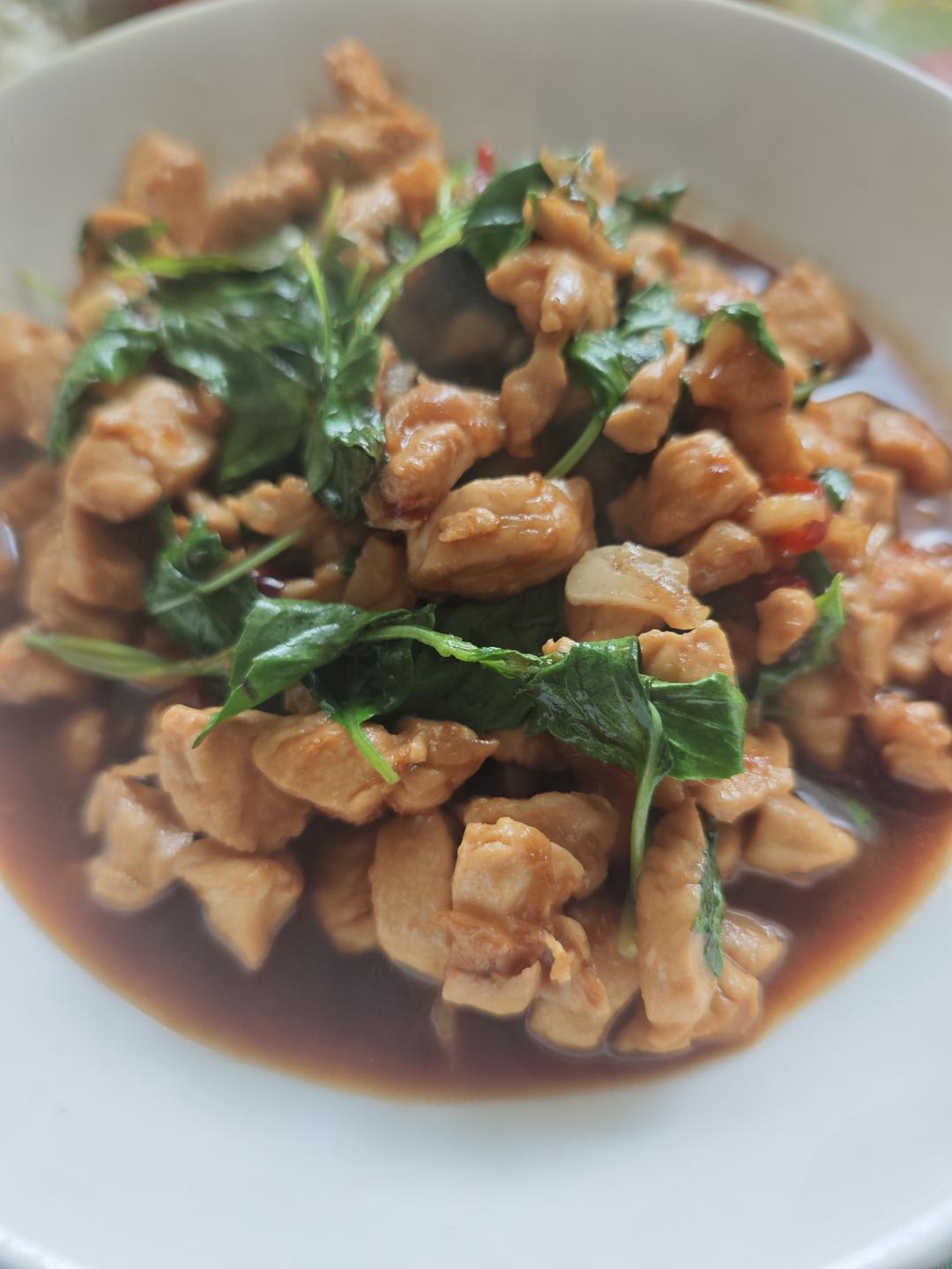 罗勒鸡 Basil Chicken，超级好吃快手菜 | 就这样
