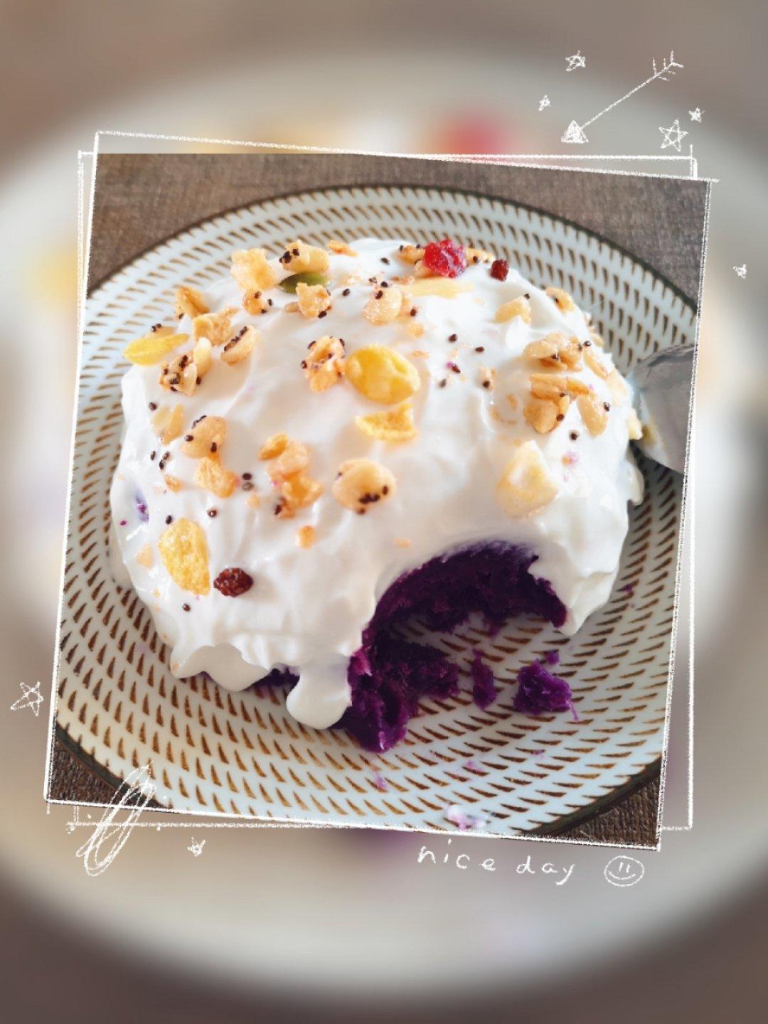 【酸奶紫薯泥】