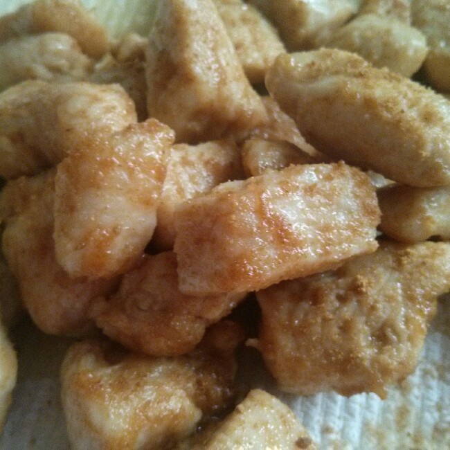 孜然鸡肉粒