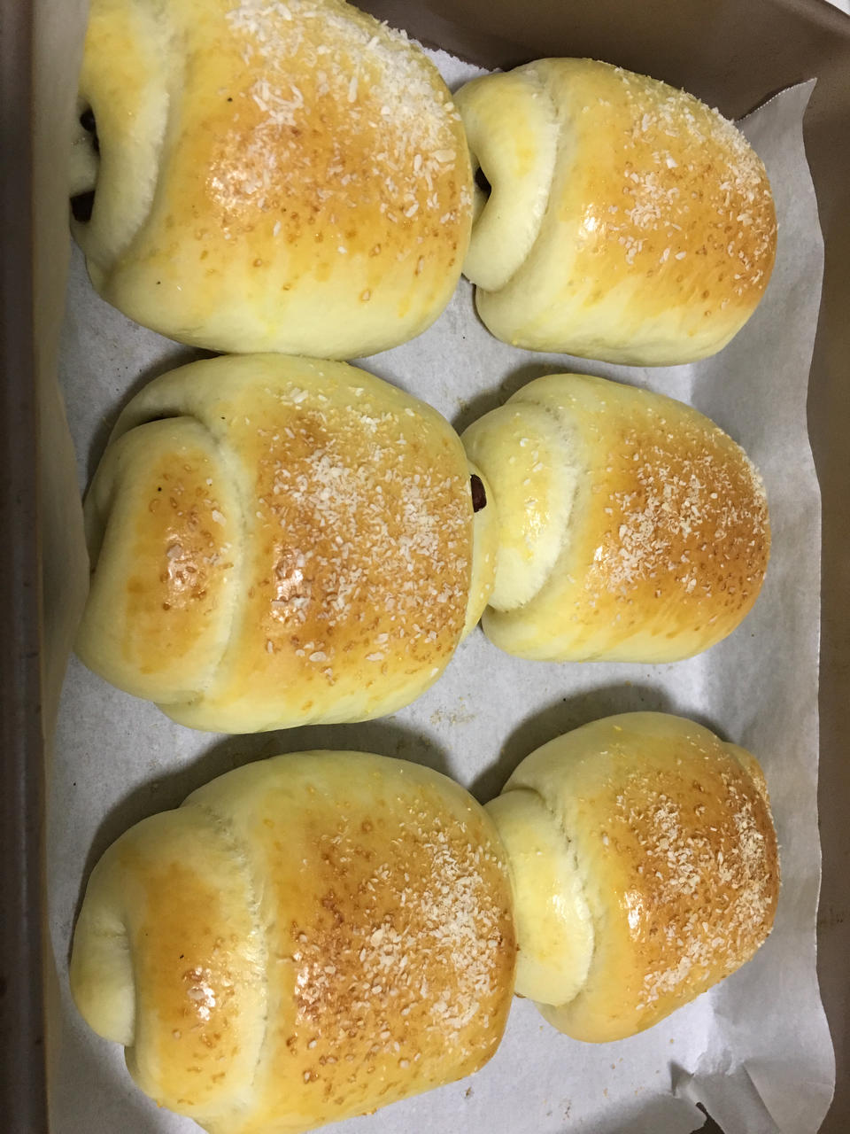 椰蓉蜜豆面包