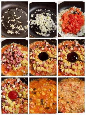 芝士番茄土豆烩饭㊙️剩饭这么做好吃到舔盘的做法 步骤2
