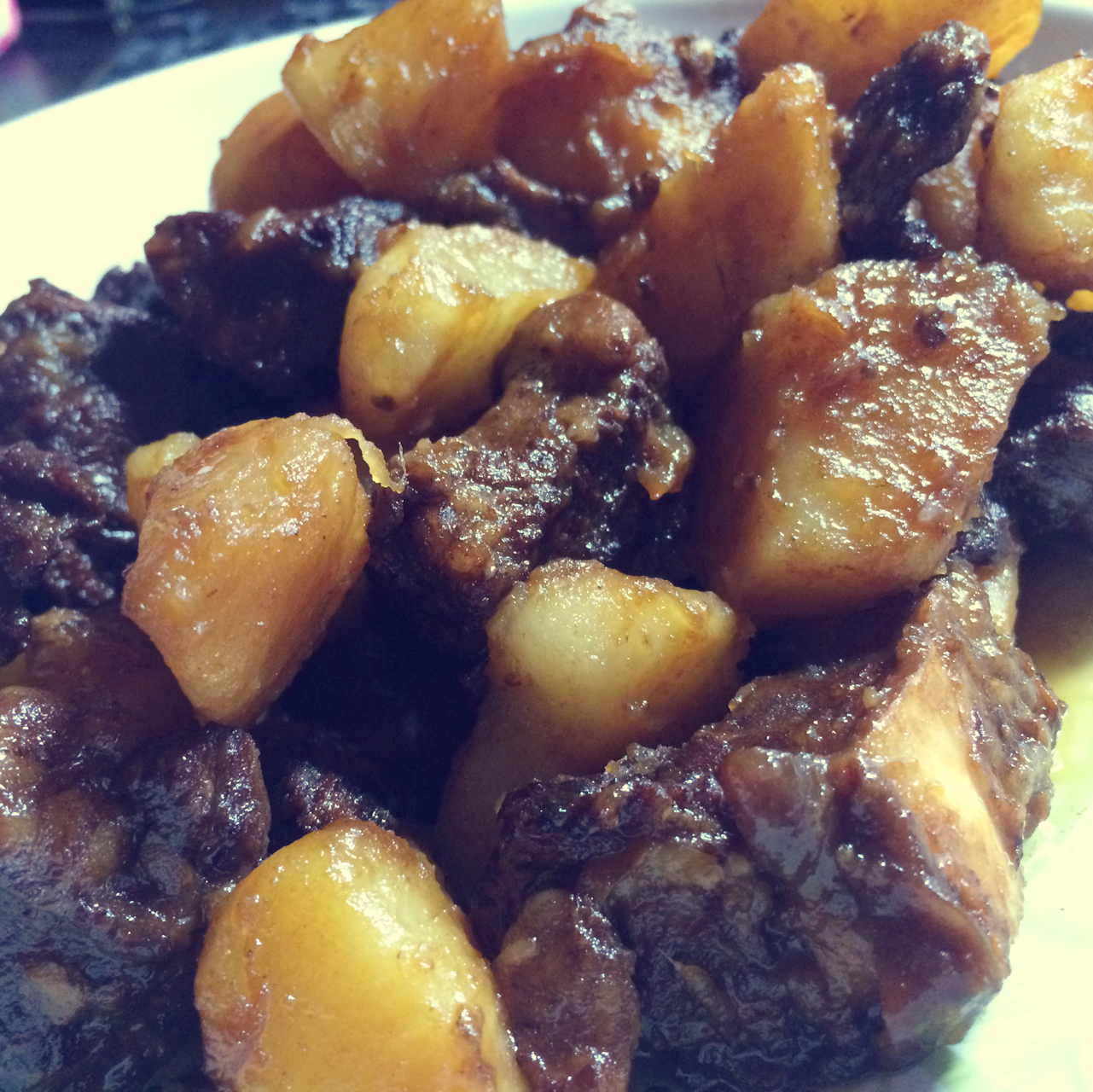 胡萝卜土豆烧牛腩