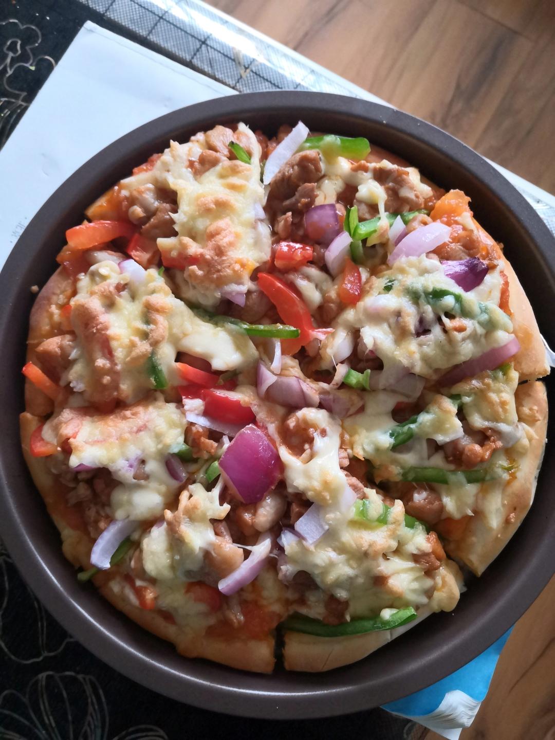 奥尔良鸡肉披萨