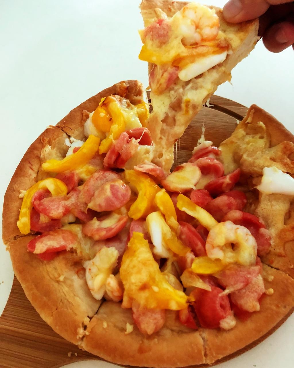 奥尔良烤鸡肉披萨