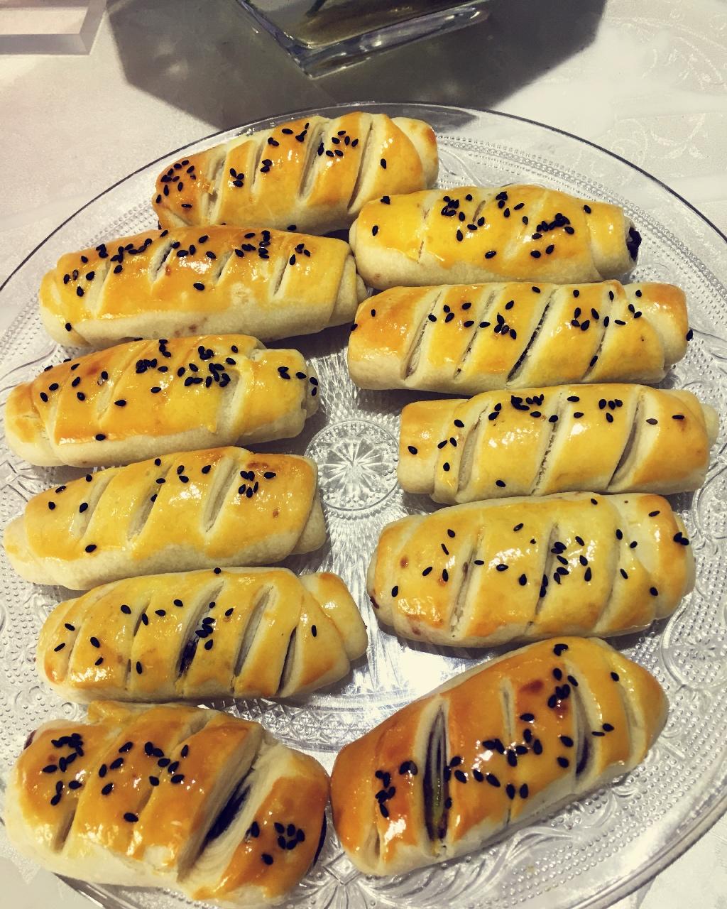 罗罗67做的千层酥皮豆沙卷