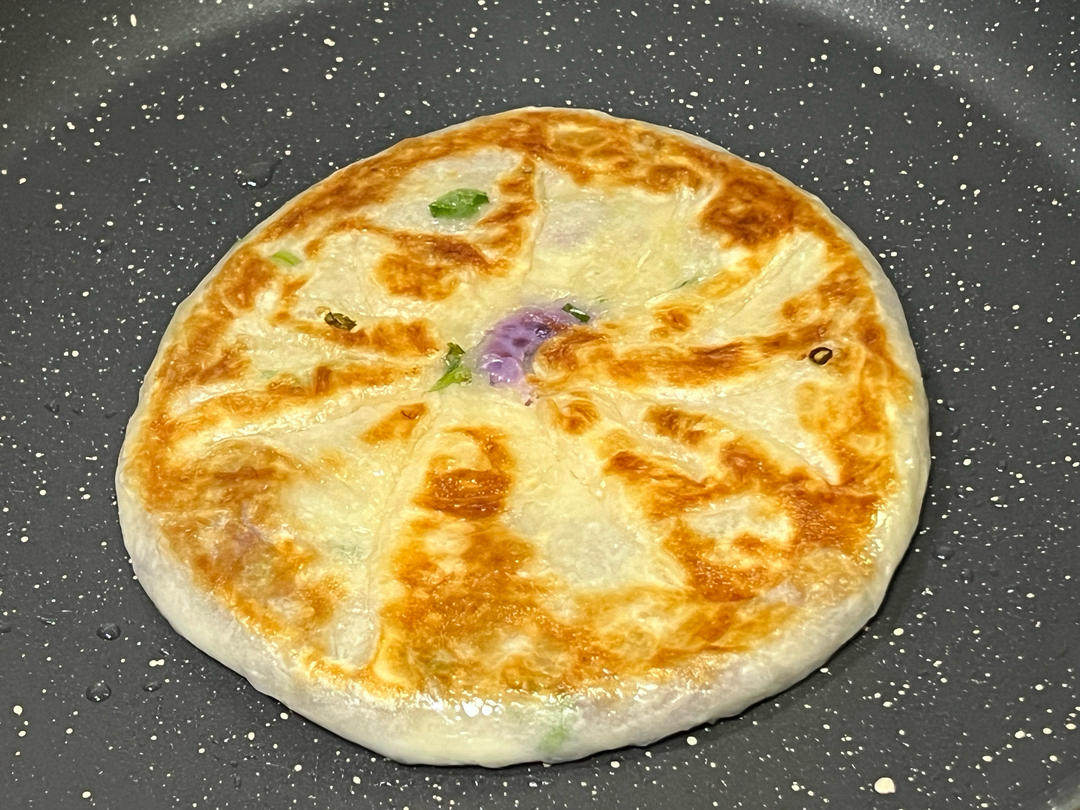 奶香芝士紫薯饼