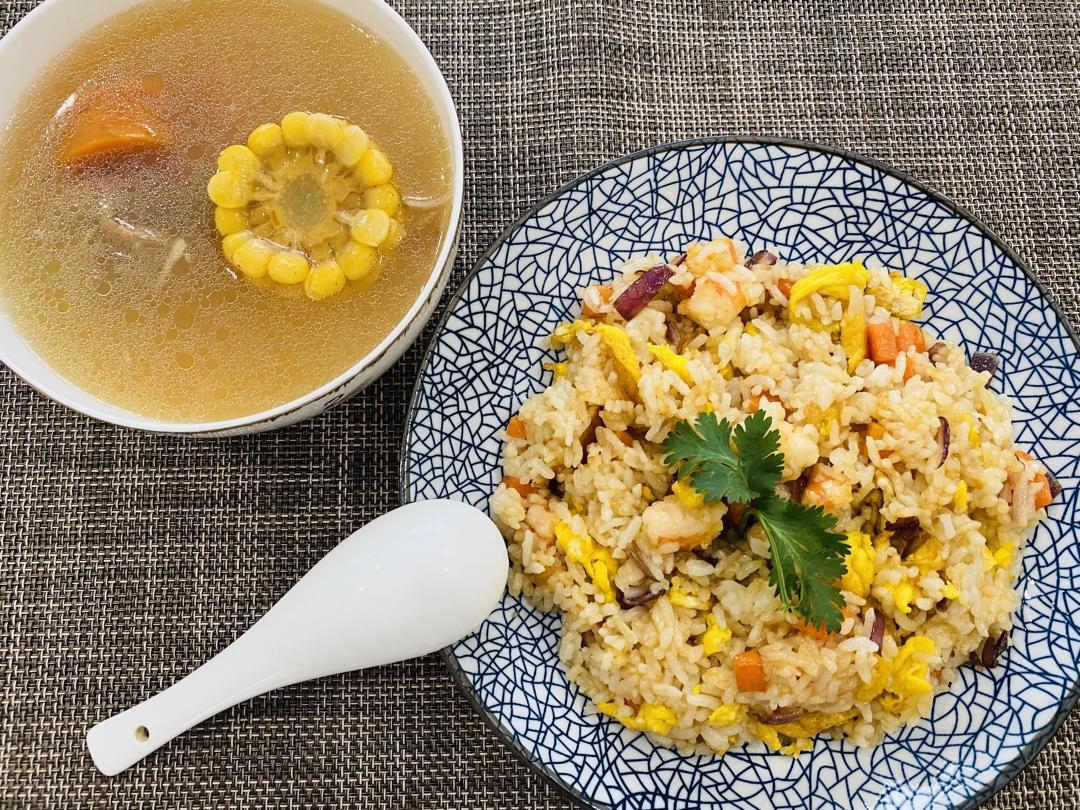 不正宗的扬州炒饭（家常版）