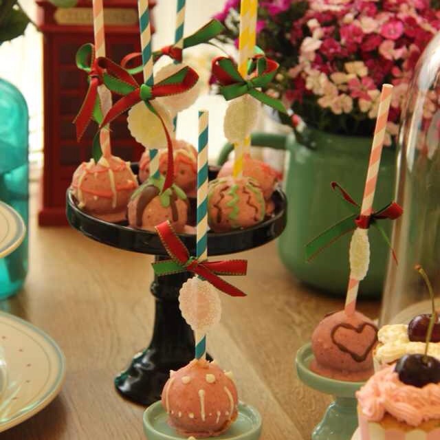 棒棒糖蛋糕 cake pops 做法