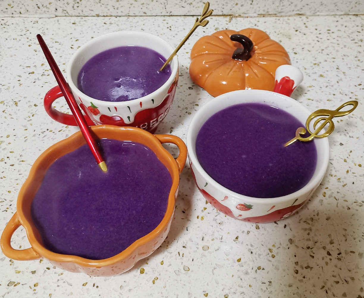紫薯糯米糊的做法