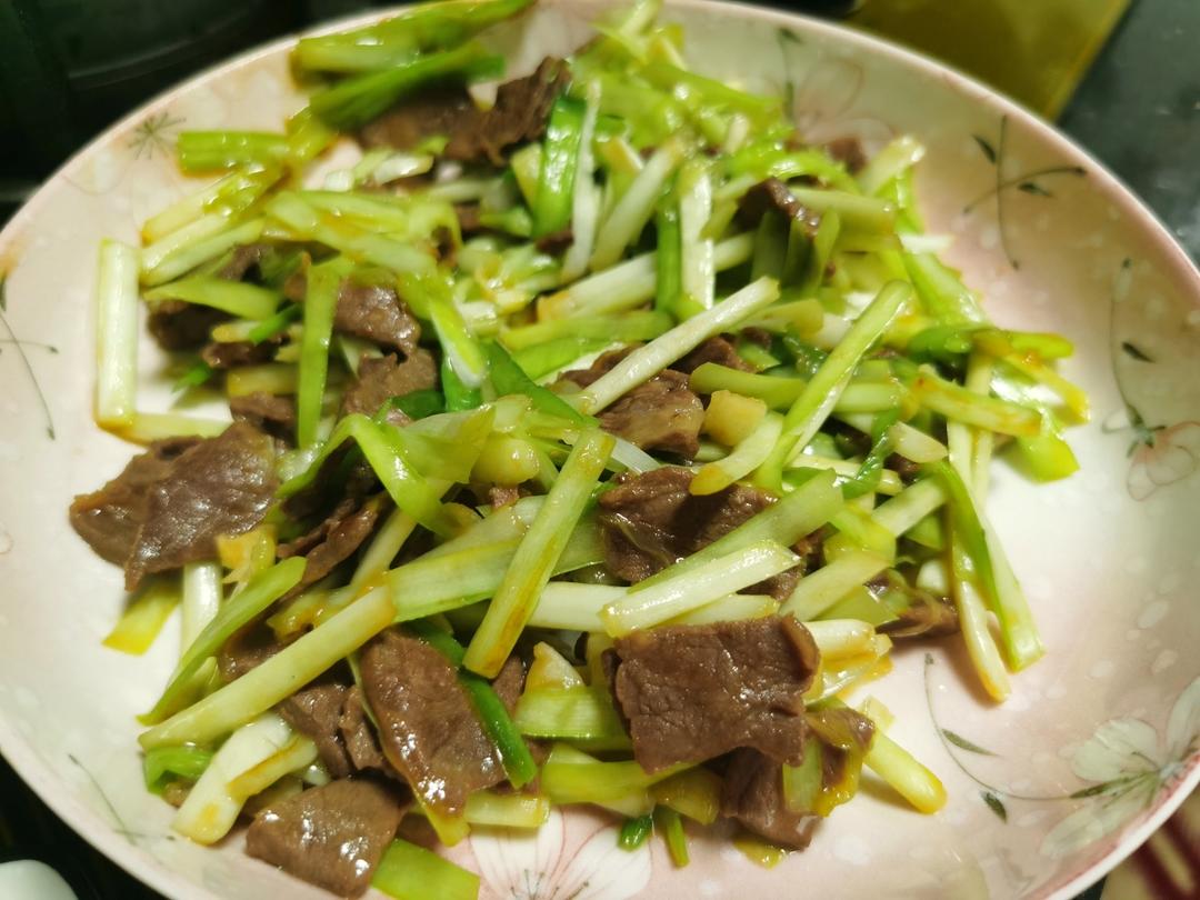 韭黄炒牛肉