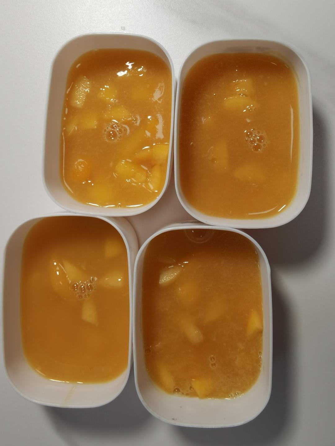 橙汁黄桃果冻的做法