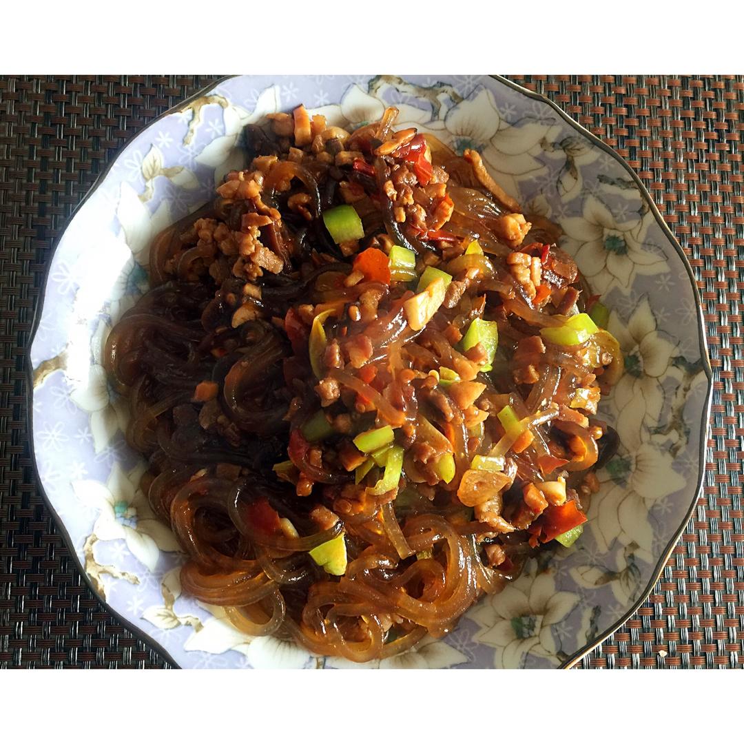 肉末炒粉丝